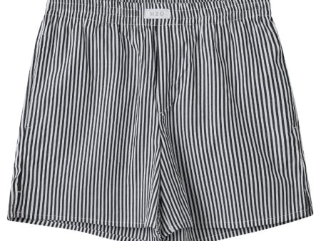 H2O - Rønne Essential Pajamas Shorts 100165-1 - 7081 - Black White Stripe Online now