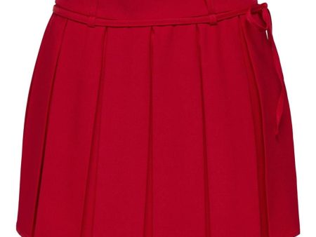 Only - Onlmarine Life String Pleat Skirt Tlr - 4669936 High Risk Red Online Hot Sale