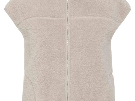 Pieces - Pcsadia Teddy Vest - 4640674 Silver Gray Online