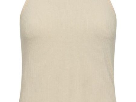 Forudbestilling - Haute L Amitié - Rib Badge Tank HL10011 - Almond on Sale