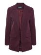 Pieces - Pcbozzy Ls Loose Blazer 17114792 - 3929925 - Grape Wine Hot on Sale