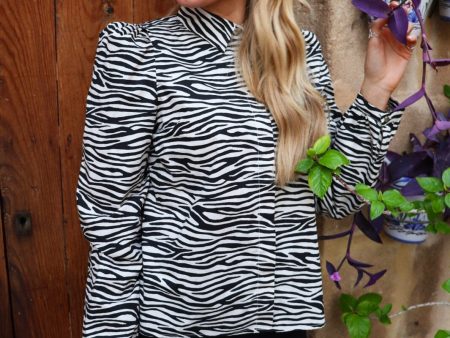 Liberte - Flora-Ls-Blouse - Zebra Online now