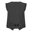 Co´couture - Lianecc Frill Tailor Vest 30274 - 140 Dark Grey Online