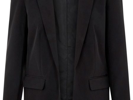 Pieces - PcBozzy LS Loose Blazer - Black Hot on Sale