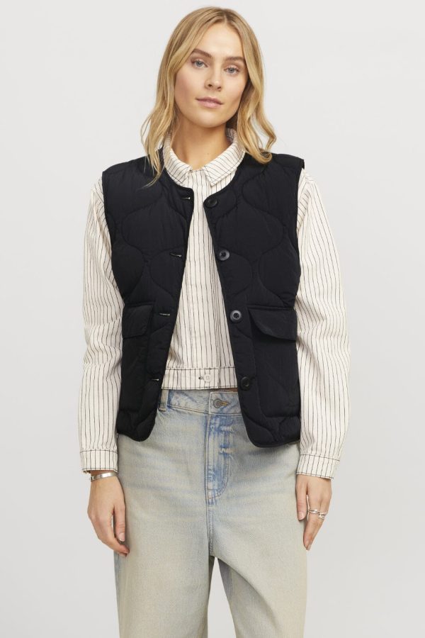 Jjxx - Jxhope Quilted Vest - 4647472 Black Fashion