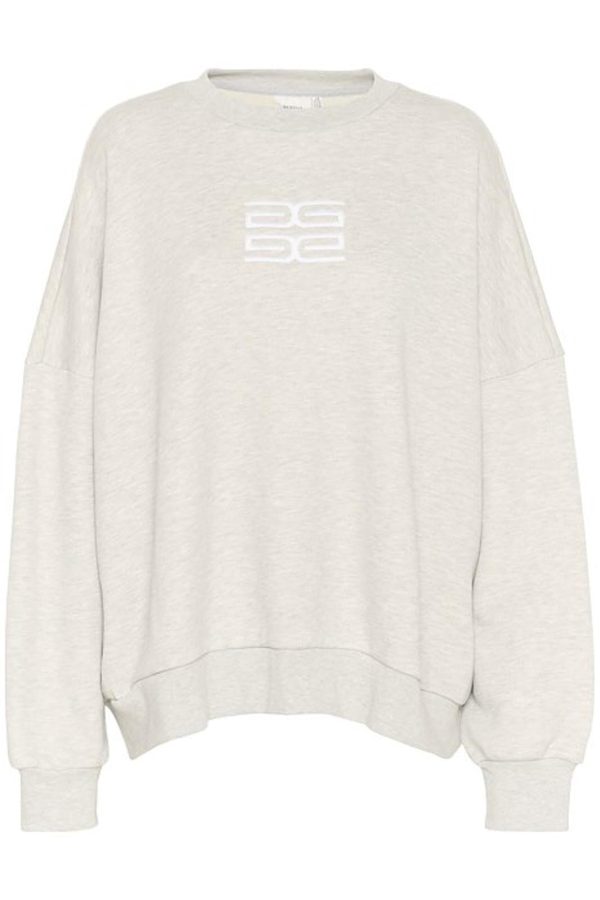 Gestuz - Lullagz Oz Sweatshirt 10909847 - 107054 - Light Grey Mélange Fashion