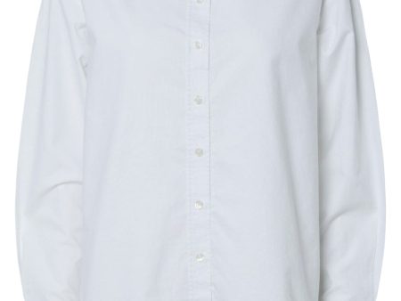 Pieces - Pcpoppy Ls Oxford Loose Shirt - 4683970 Bright White Hot on Sale