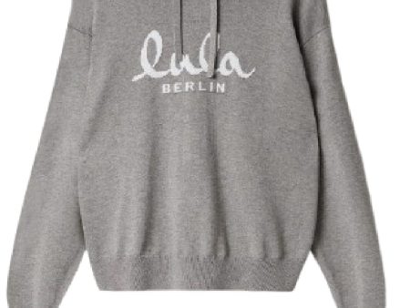 Forudbestilling - Lala Berlin - Knit Hoodie Kaiko 10009902 - Grey on Sale