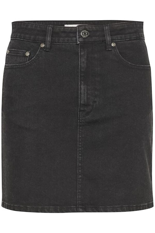 Gestuz - Tilliagz Short Skirt 10909827 - 104987 - Dark Grey Washed Fashion