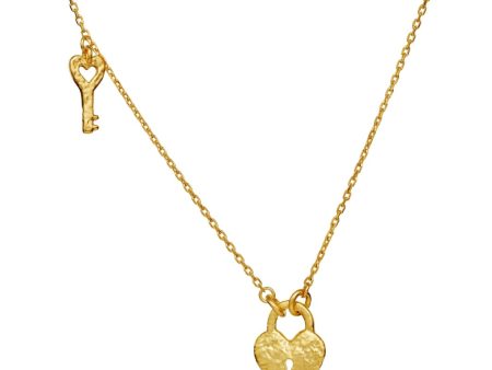 Maanesten - Imena Necklace 2704a - 18 Ct Gold Plated 925 Sterling Silver Online Sale