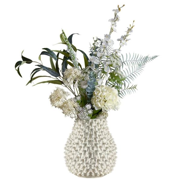 Forudbestilling - Bloomingville - Symphonie Buket, Hvid, Kunstige Blomster - White Online