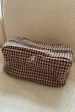 BYIC - Emilieic Cosmetic Bag A23746 - Brownc - Brown Checks on Sale