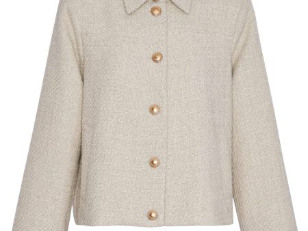 Forudbestilling - Moss Copenhagen - Mschabriella Jacket 17695 - Oatmeal For Sale