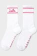 Forudbestilling - Lala Berlin - Socks Sam 10010001 - White Pink Cheap