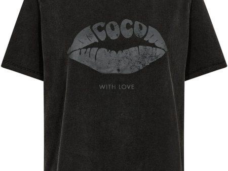 Co´Couture - Siaracc Acid Kiss Tee 33150 - 96 - Black Online Sale