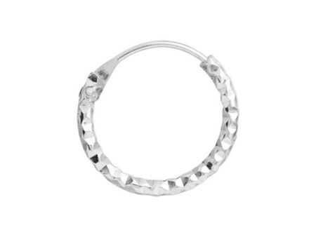 Stine A - Petit Tinsel Creol Earring Silver - 1094-00-S Sale