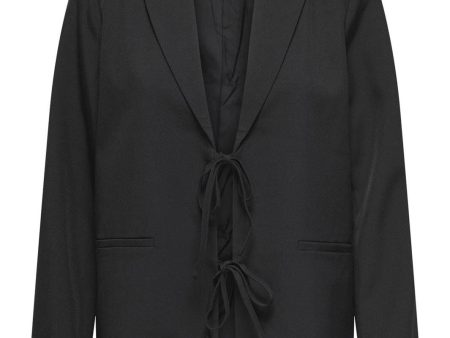 Only - Onlmarine Life L S Bow Blazer Tlr - 4669908 Black Discount