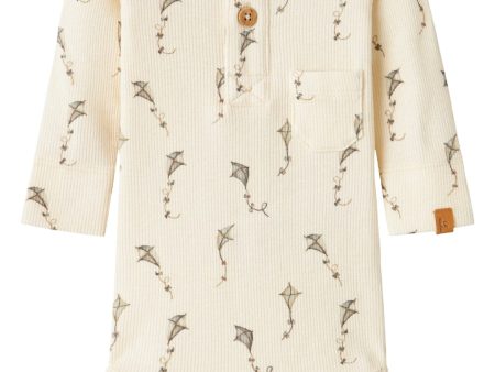 Lil  Atelier - Nbmgavo Elm Ls Slim Body Lil - 4679384 Turtledove Kites on Sale