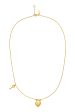 Maanesten - Imena Necklace 2704a - 18 Ct Gold Plated 925 Sterling Silver Online Sale