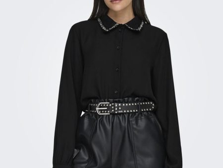 JDY - JDYaya L S Detail Shirt - 4638940 Black on Sale