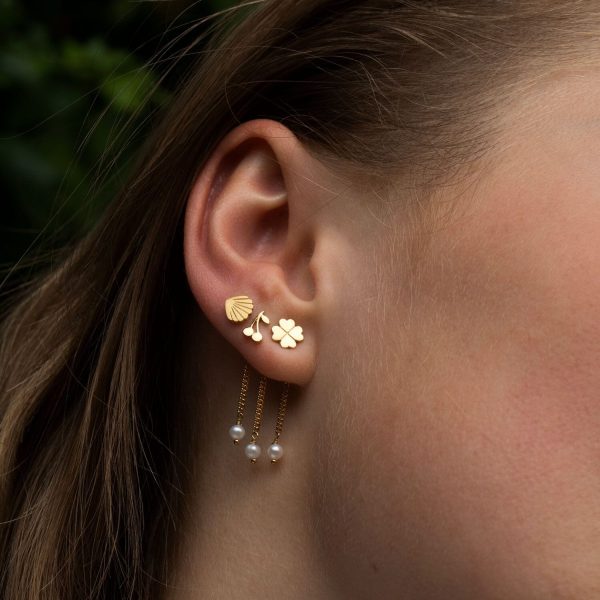 Stine A - Petit Shell Earring Golden - 1030-02-S Online Hot Sale