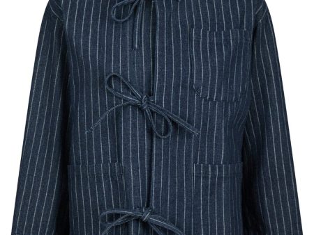 Neo Noir - Starlie Stripe Shirt 164243 - 534 - Dark Blue Online Sale