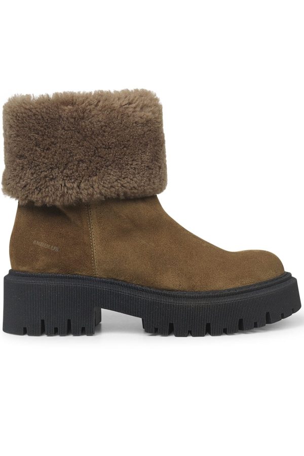 Angulus - Boot with wool lining - 2209 2010 Mustard Brun on Sale