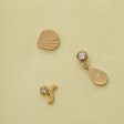 Stine A - Petit Shell Earring Golden - 1030-02-S Online Hot Sale