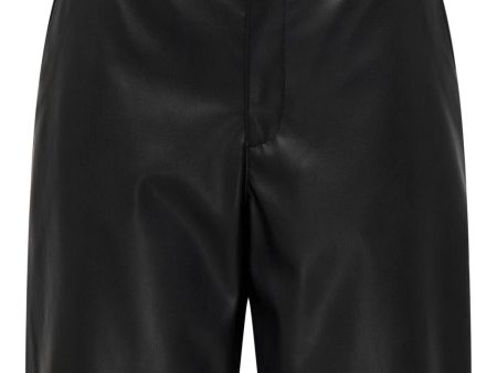 Only - Onlsaga Faux Leahter Bermuda Shorts 15344346 - 4712281 - Black Online Sale