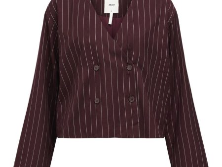 Object - Objshay L S Lo Blazer Aw Fair 24 - 4760501 Cabernet White Sale