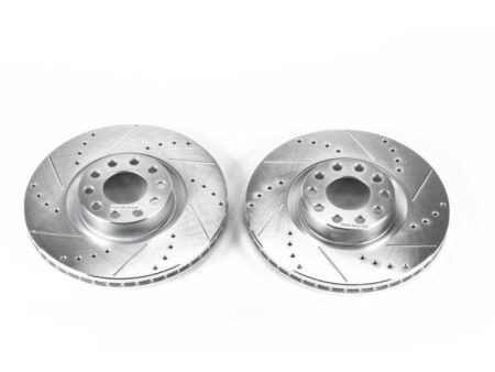 Power Stop 00-04 Audi A6 Quattro Front Evolution Drilled & Slotted Rotors - Pair Hot on Sale