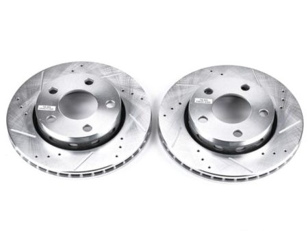 Power Stop 00-02 Audi S4 Rear Evolution Drilled & Slotted Rotors - Pair Supply