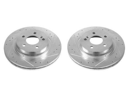 Power Stop 12-16 Mercedes-Benz C250 Rear Evolution Drilled & Slotted Rotors - Pair on Sale