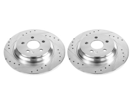 Power Stop 00-03 Mercedes-Benz ML55 AMG Rear Evolution Drilled & Slotted Rotors - Pair Cheap