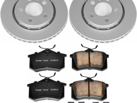 Power Stop 00-06 Audi TT Quattro Rear Z23 Evolution Sport Coated Brake Kit For Cheap