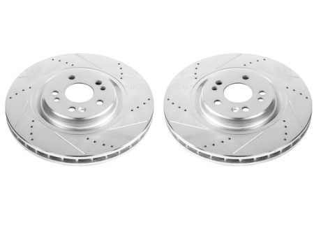 Power Stop 00-03 Mercedes-Benz ML55 AMG Front Evolution Drilled & Slotted Rotors - Pair For Cheap