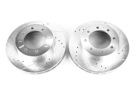 Power Stop 00-04 Ford F-550 Super Duty Front Drilled & Slotted Rotor - Pair Discount