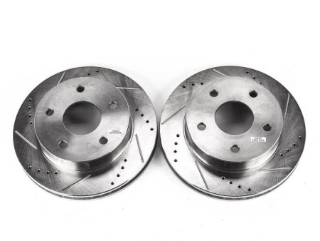 Power Stop 00-01 Dodge Ram 1500 Front Evolution Drilled & Slotted Rotors - Pair Cheap