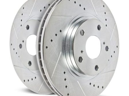 Power Stop 00-04 Ford F-550 Super Duty Front Left Evolution Drilled & Slotted Rotor Supply