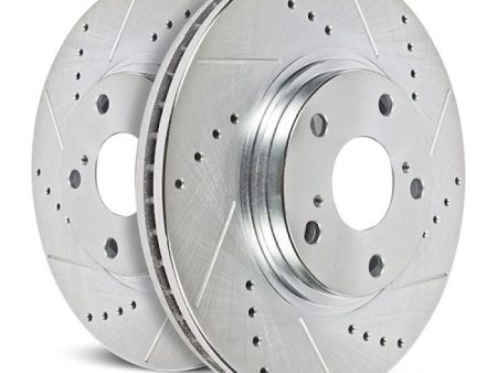 Power Stop Jeep Wrangler BBK Rear Drilled & Slotted Rotor - Pair Supply