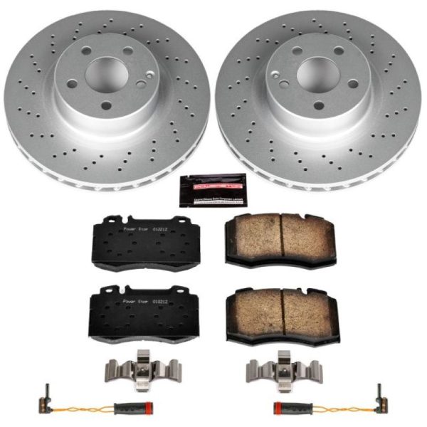 Power Stop 00-03 Mercedes-Benz CL500 Front Z23 Evolution Sport Coated Brake Kit Online