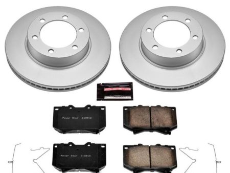 Power Stop 01-02 Toyota Sequoia Front Z17 Evolution Geomet Coated Brake Kit Cheap