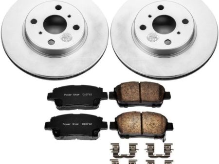 Power Stop 01-05 Toyota Echo Front Z17 Evolution Geomet Coated Brake Kit Hot on Sale