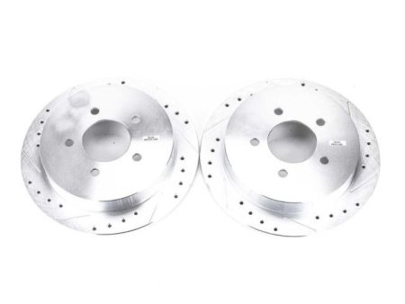 Power Stop 00-02 Ford Expedition Rear Evolution Drilled & Slotted Rotors - Pair Hot on Sale